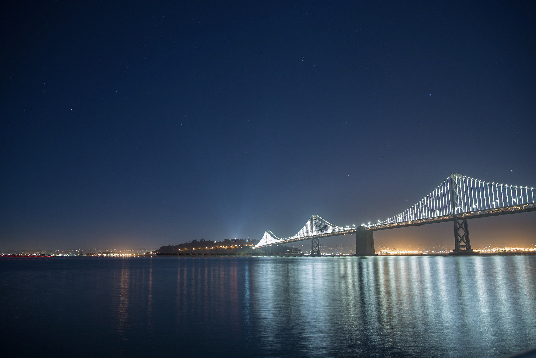 The Bay Bridge from the SF Piers Bay Bridge